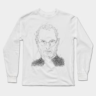 Steve Jobs Sketch Long Sleeve T-Shirt